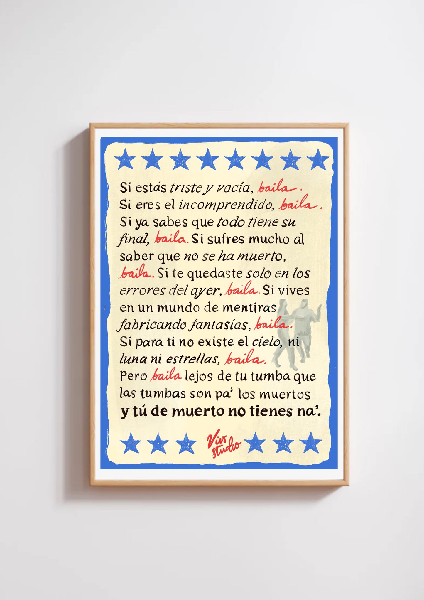 Póster Si estás triste Clásico