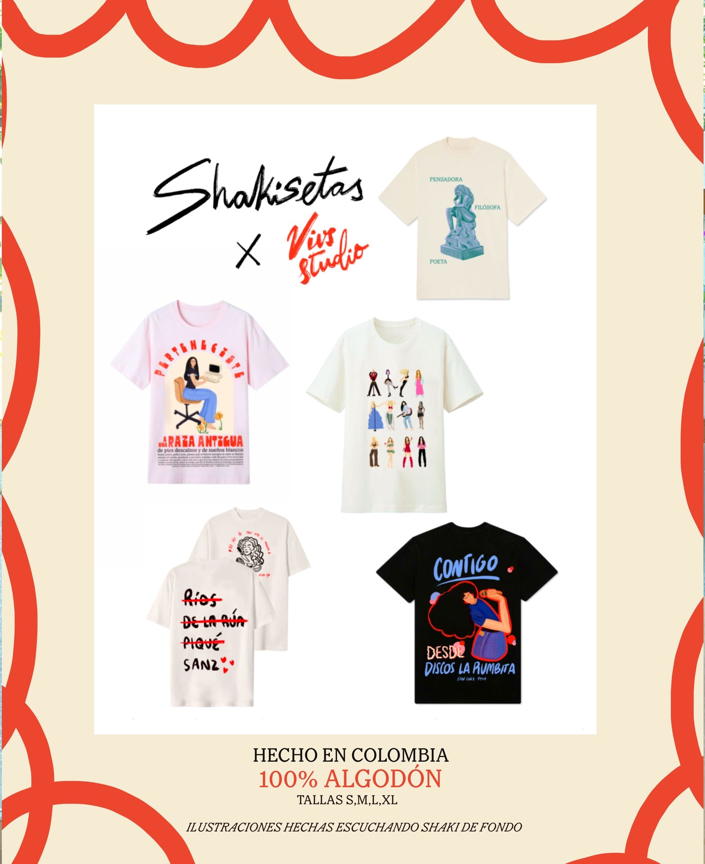 Camiseta Little Shakiras Oversized