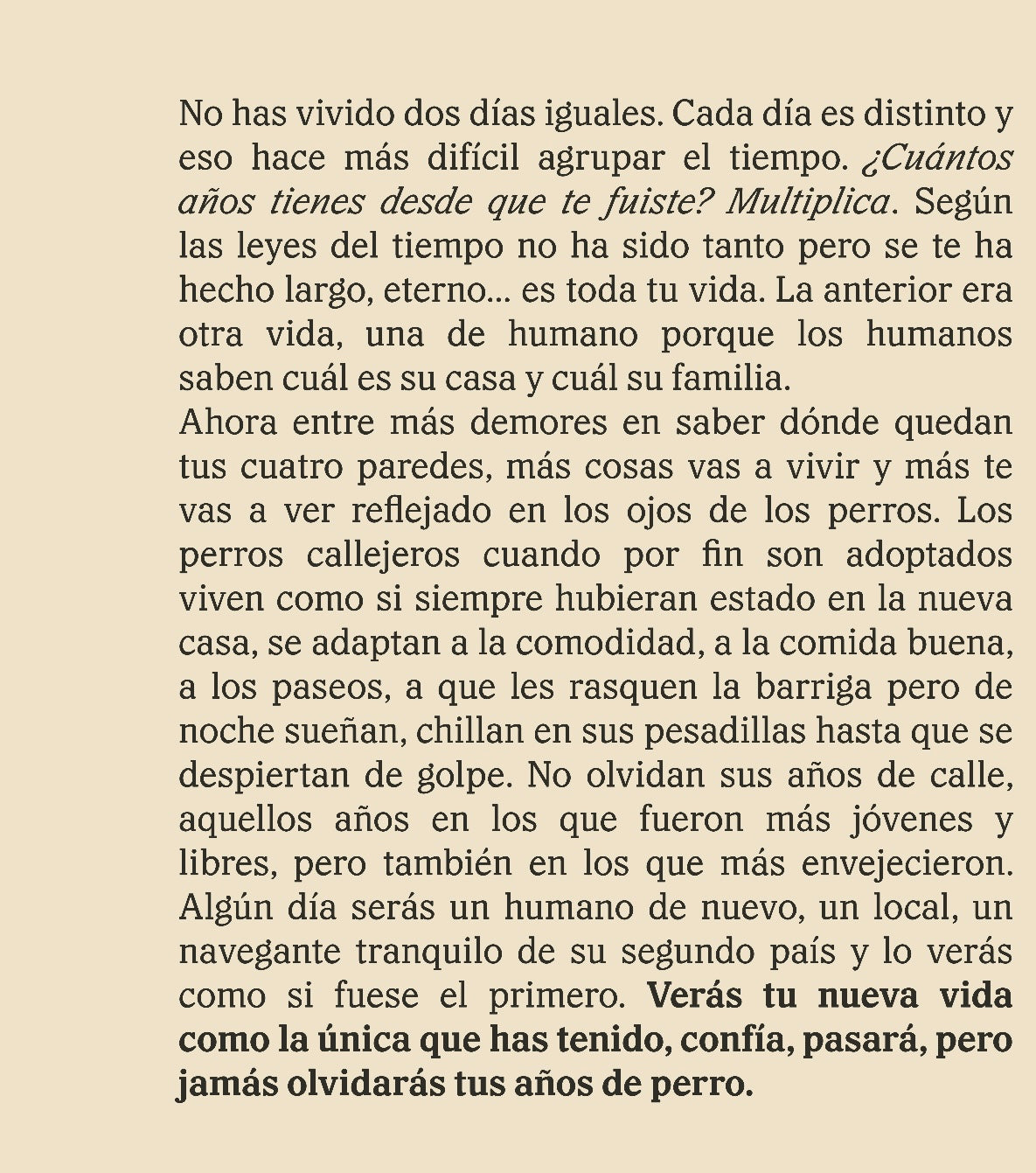 Migrar es volverse perro Print