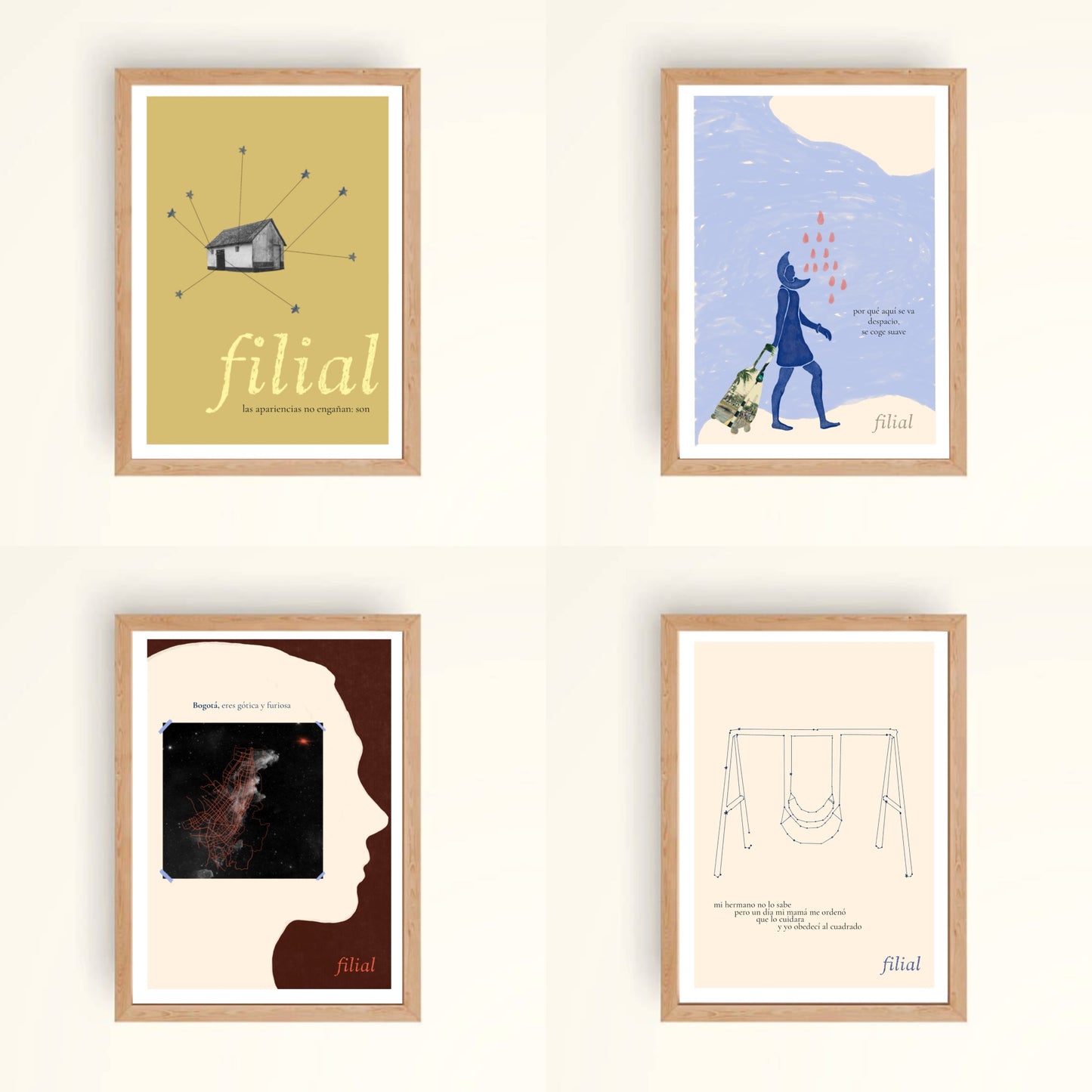 Filial  Poemario + 2 Prints