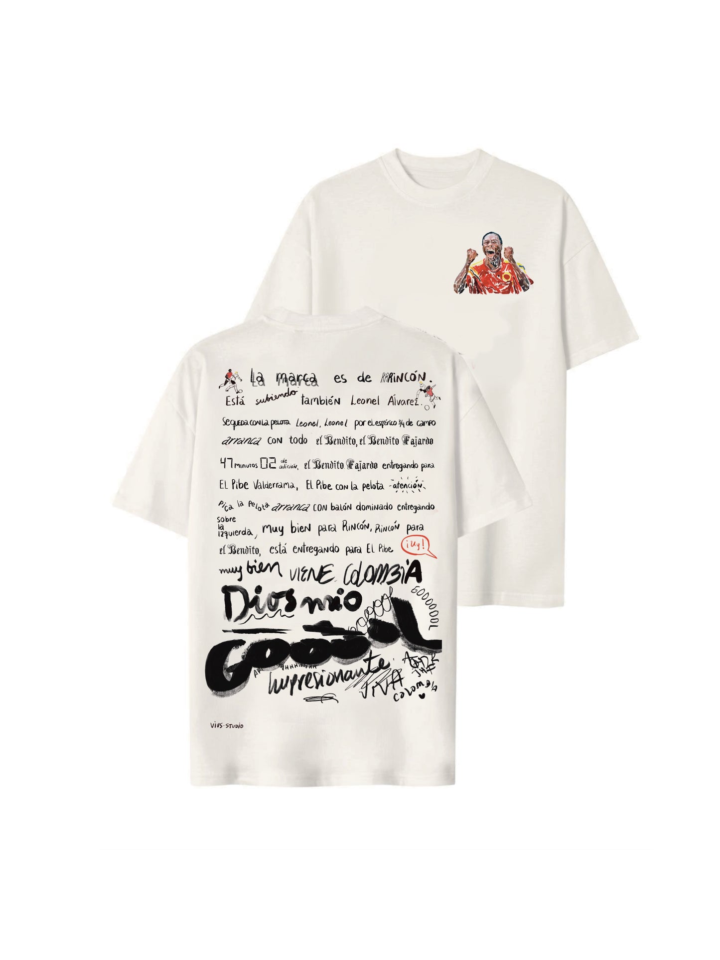 Camiseta Viene Colombia, Dios mio