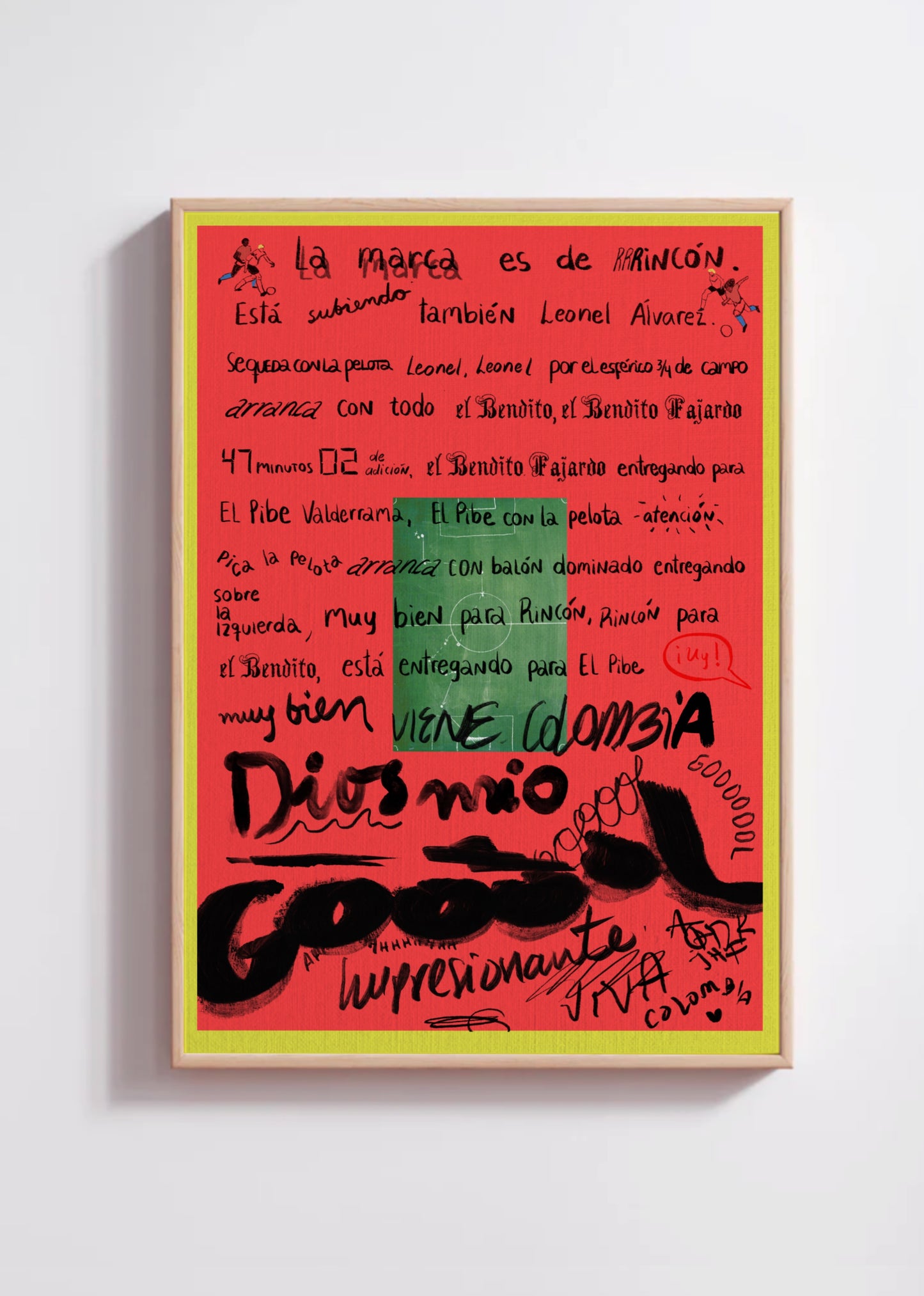 Póster Viene Colombia, Dios mío