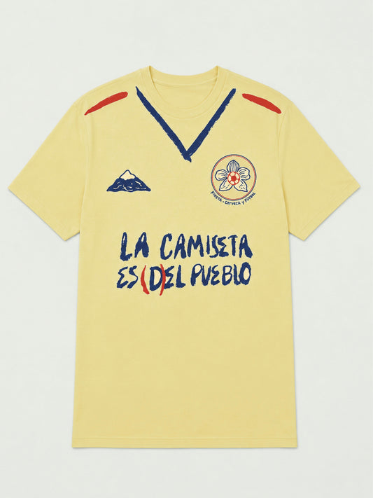 La camiseta es d(el) pueblo